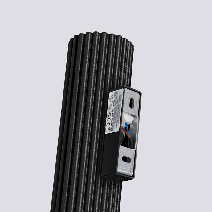 Vägglampa KARBON 30 svart + 2x LED-lampa GU-10 4000K Cold 7W 530lm