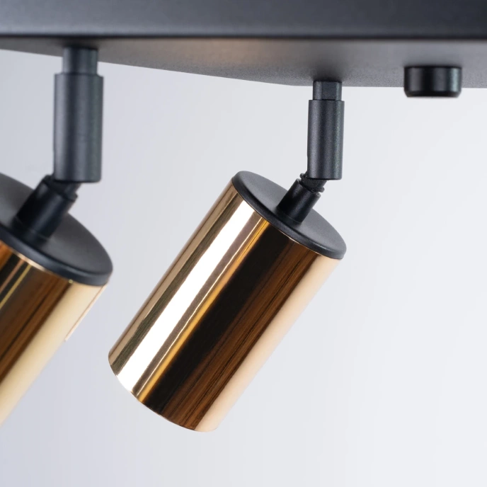 Plafond WINX 4 svart/guld