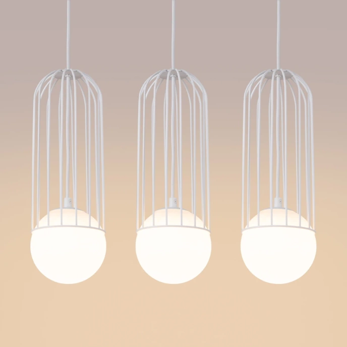 Pendellampa BRINA 3L vit