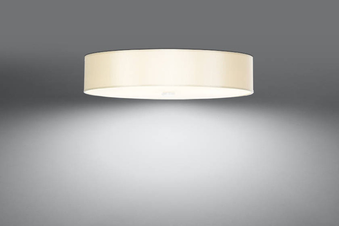 Plafond SKALA 70 vit + 6x LED-lampa E27 3000K varm 7,5W 620lm