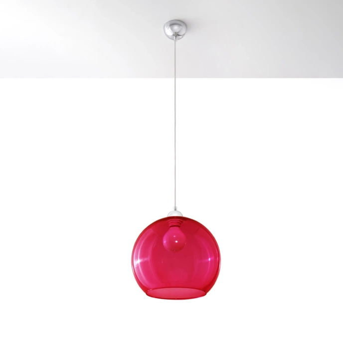 Pendel lampa BALL röd