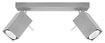 Plafond MERIDA 2 grå + 2x LED-lampa GU-10 3000K varm 7W 620lm