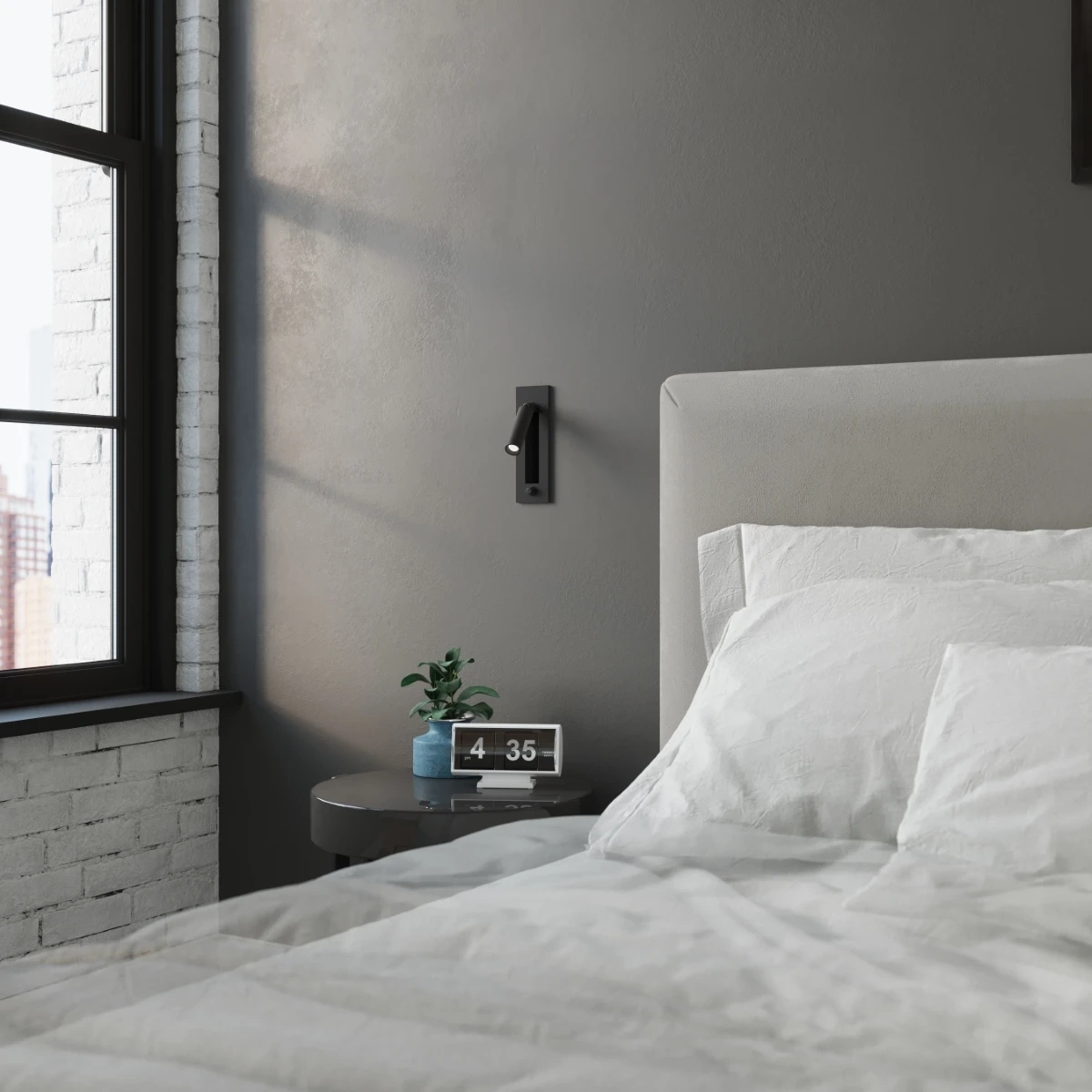 Vägglampa ENIF svart