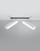 Plafond DIREZIONE 2 vit + 2x LED-lampa GU-10 4000K kall 7W 630lm