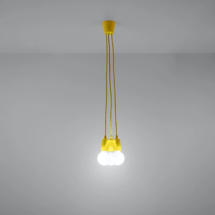 Pendel lampa DIEGO 3 gul