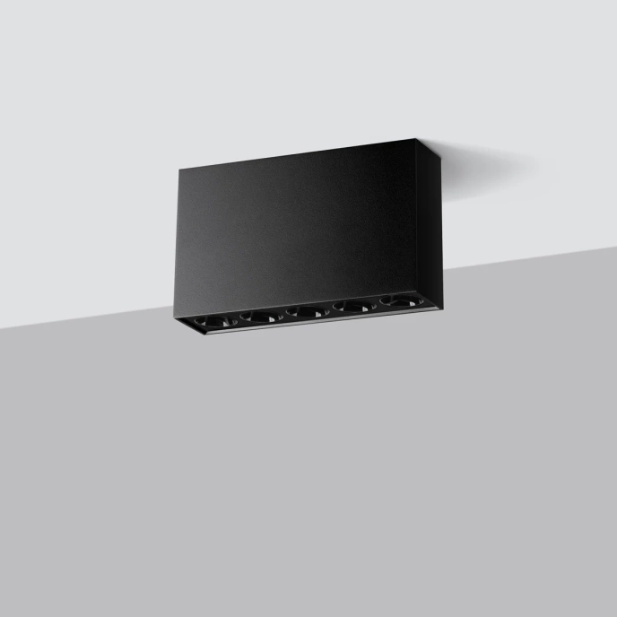 Taklampa SOLE svart LED