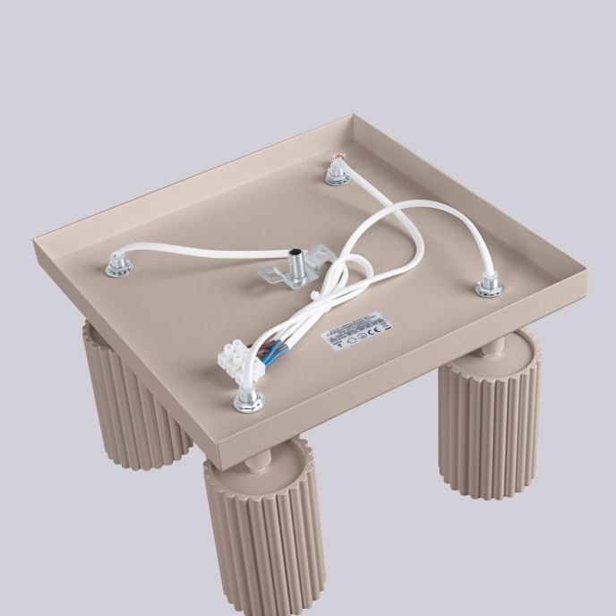 Taklampa KARBON 4 taupe