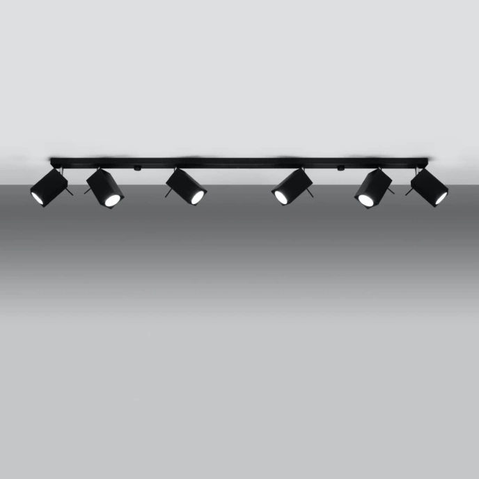 Taklampa MERIDA 6L svart