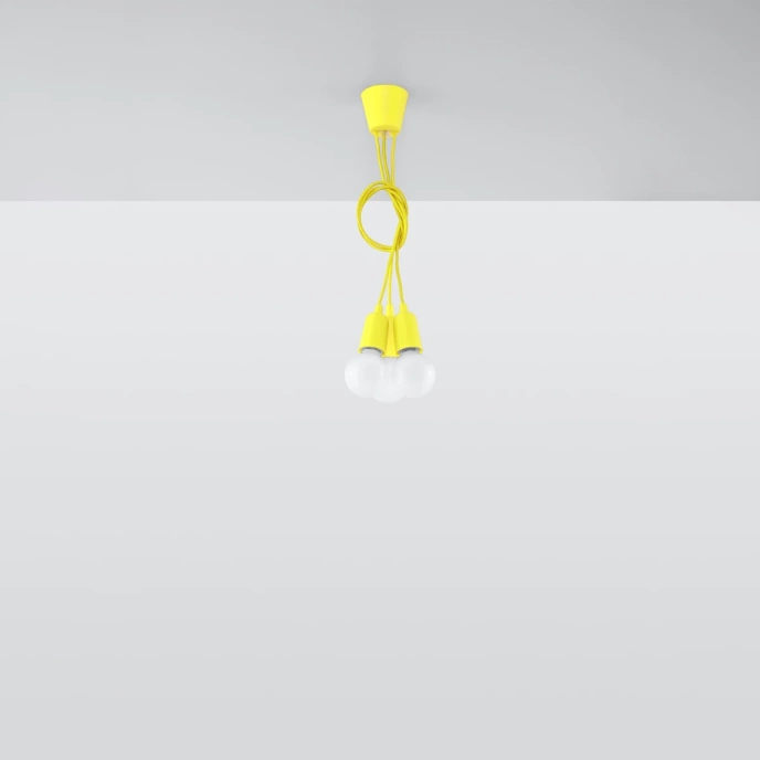 Pendel lampa DIEGO 3 gul