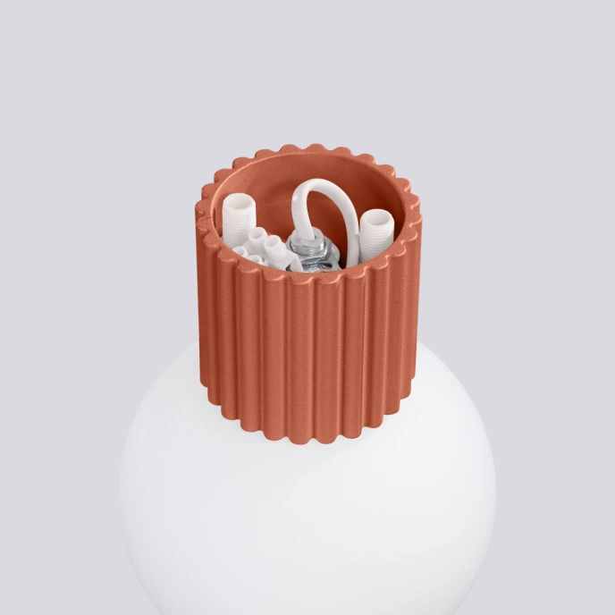 Vägglampa HALO röd ochra IP44