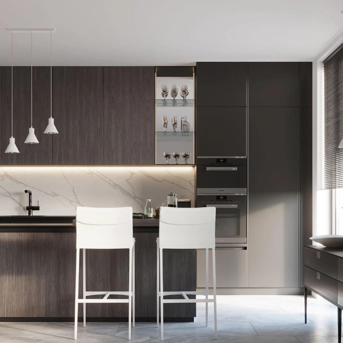 Pendel lampa TALEJA 3 vit [ES111]