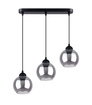 ALINO 3 pendellampa svart + 3x LED-lampa E27 4000K Cold 7,5W 690lm