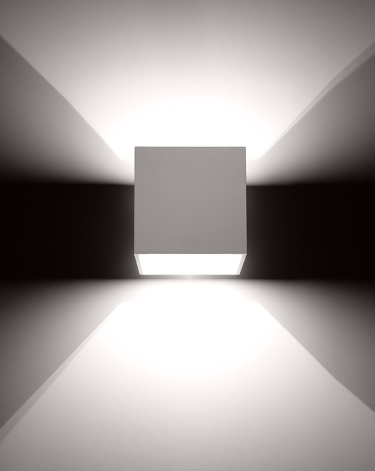 Vägglampa QUAD 1 vit + 1x LED-lampa G9 3000K varm 4,5W 510lm