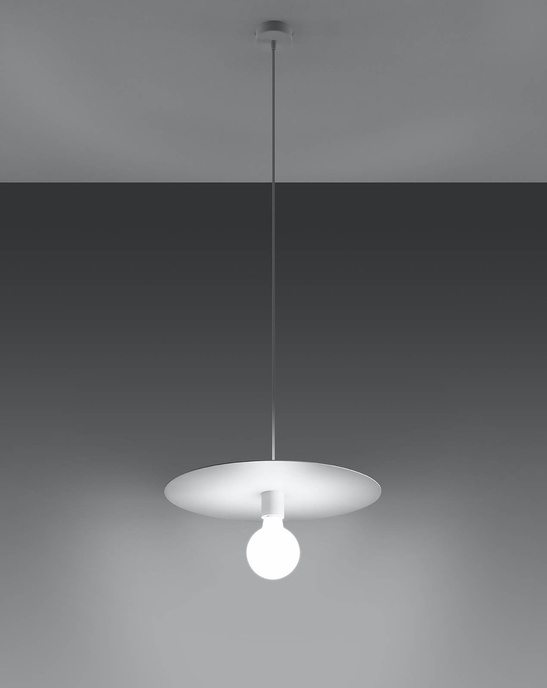 FLAVIO taklampa vit + 1x LED-glödlampa E27 3000K varm 7,5W 620lm