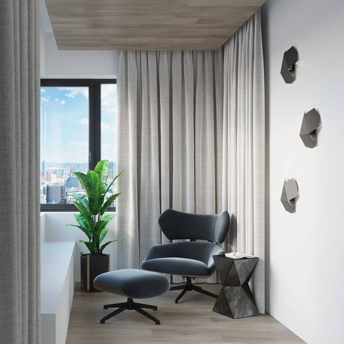 Vägglampa TRE svart + 2x LED-lampa G9 3000K varm 4,5W 510lm