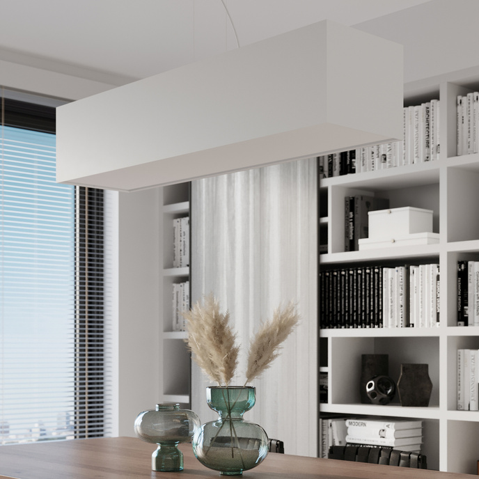 Ljuskrona SANTA BIS 80 vit + 3x LED-lampa E27 4000K Kall 7,5W 650lm