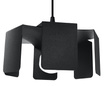 TULIP taklampa svart + 1x LED-lampa E27 4000K Cold 7,5W 650lm