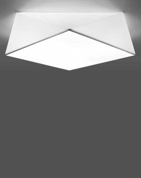 Plafond HEXA 45 WHITE + 3x LED-lampa E27 3000K varm 7,5W 620lm