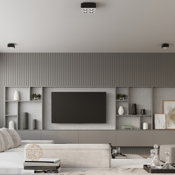 Plafond MONO 3 svart