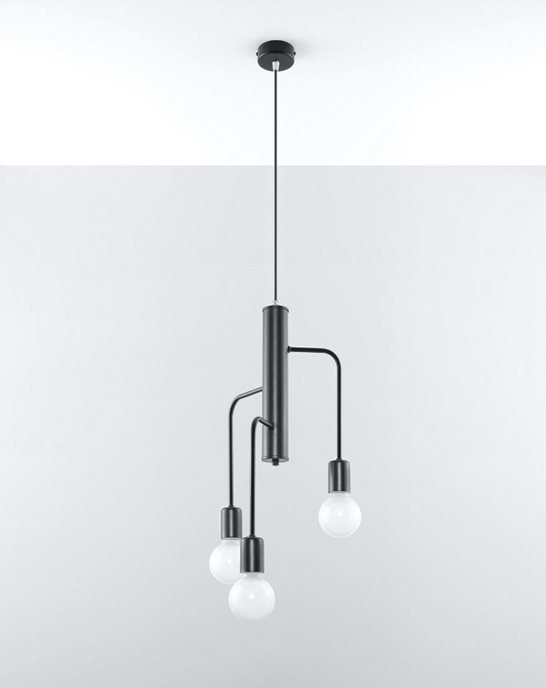 DUOMO ljuskrona 3M + 3x LED-lampa E27 4000K Kall 7,5W 650lm