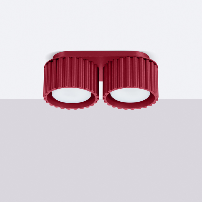 Taklampa AURA 2 burgundy Gx53