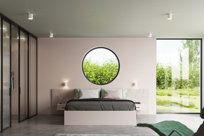 Plafond INEZ vit + 1x LED-lampa G9 3000K varm 4,5W 510lm