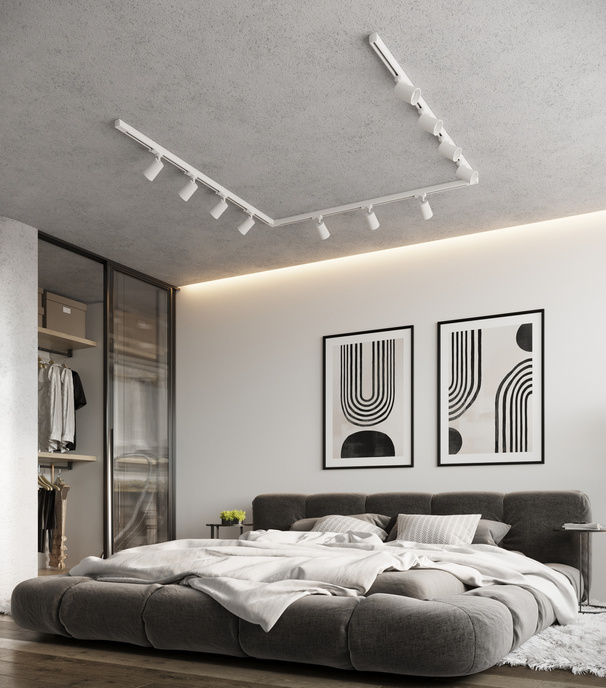 Taklampa, 11 punkter, 3-fas strömskenor, AURA