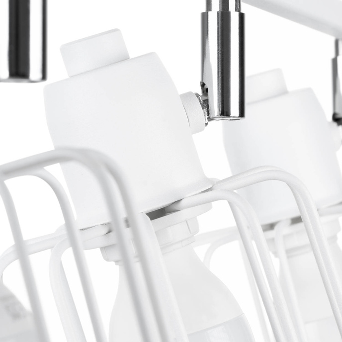 BELUCI 3 plafond vit + 3x LED-lampa E14 4000K Kall 7,5W 680lm