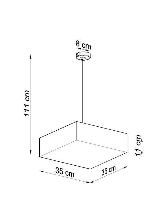 HORUS 35 taklampa VIT