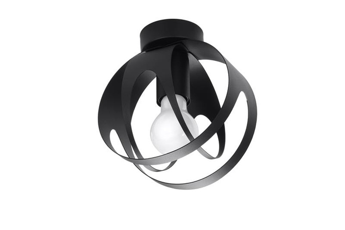 Plafond TULOS svart + 1x LED-lampa E27 3000K varm 7,5W 620lm