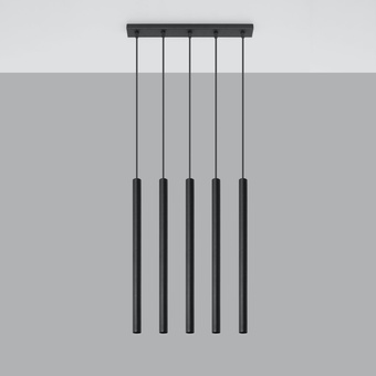 Pendellampa PASTELO 5 svart