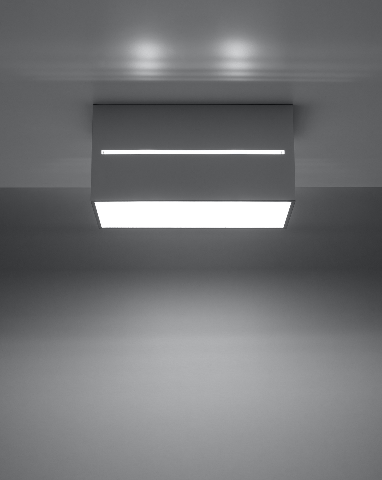 Plafond LOBO MAXI grå + 2x LED-lampa G9 4000K kall 4,5W 530lm