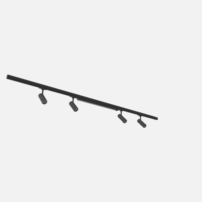 Taklampa, 5-punkt, 3-ledarsystem, TORN/LUCIE 56W LED 4000K