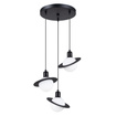 Pendellampa HYPERION 3P svart + 3x LED-lampa G9 4000K Cold 4,5W 460lm