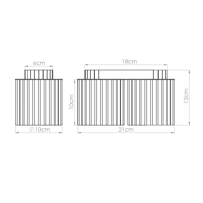 Taklampa AURA 2 taupe GU10