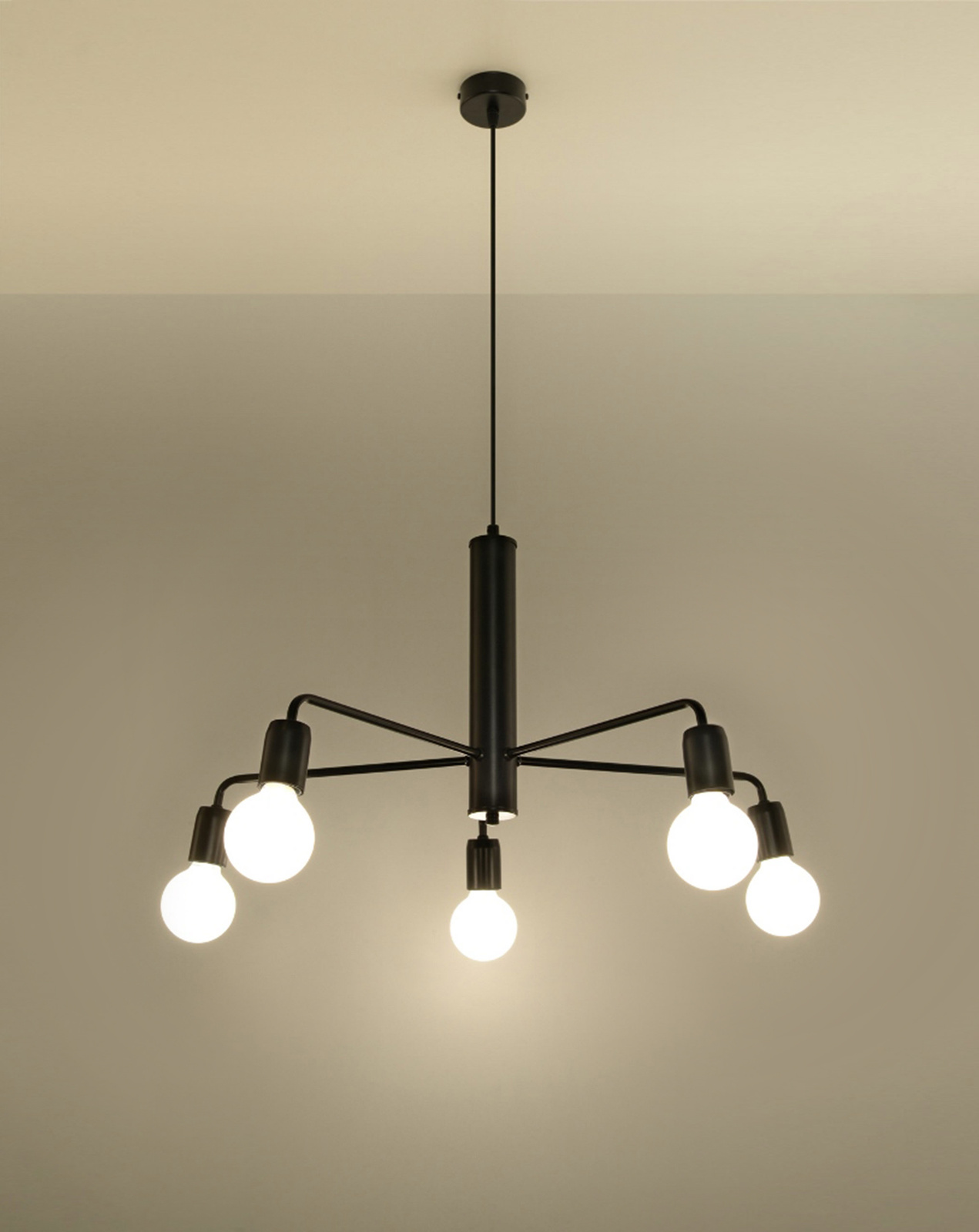 Ljuskrona DUOMO 5 + 5x LED-lampa E27 3000K varm 7,5W 620lm