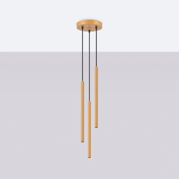 ARCHE 3P pendellampa i guld