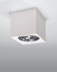 SEIDA keramisk plafond vit + 1x LED-lampa GU10 AR111 4000K COLD 10W 850lm