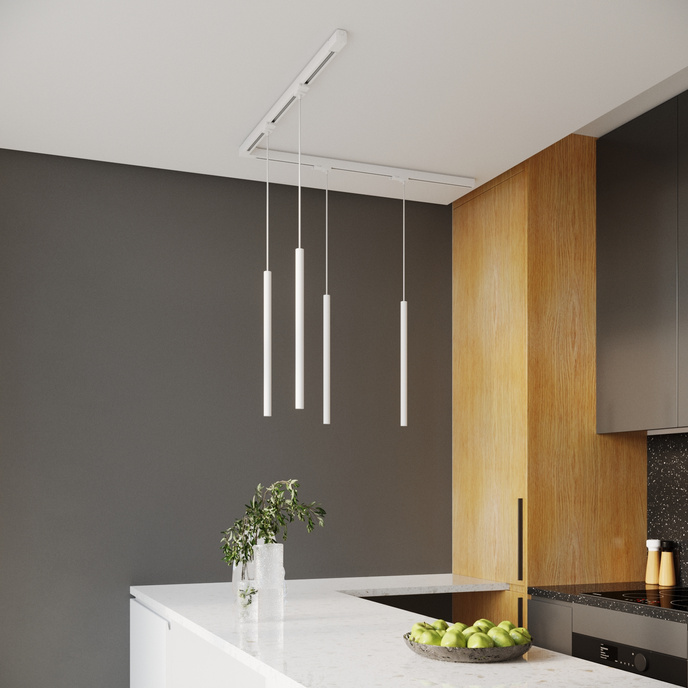 Pendellampa, 4-punkts, 3-fas strömskenesystem, PASTELO