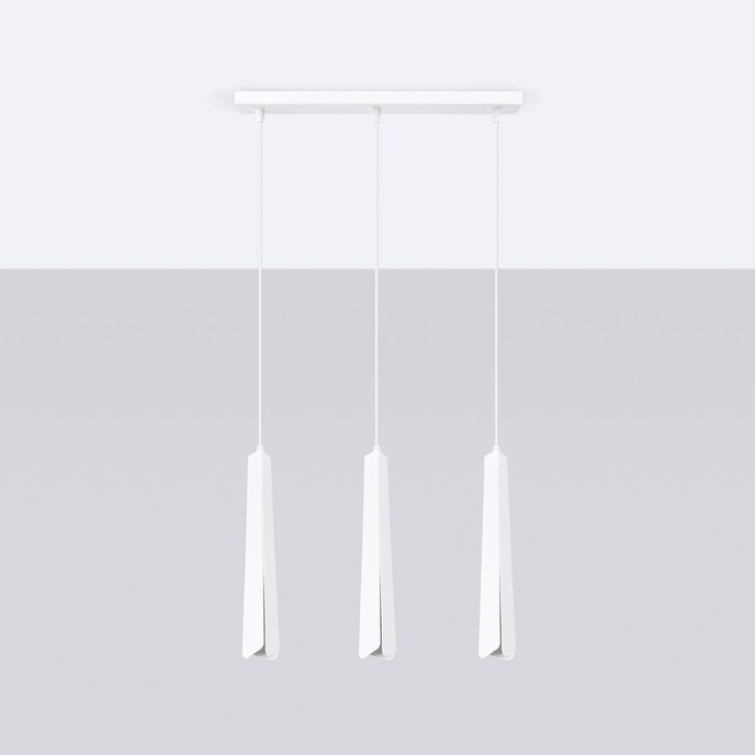 PRYSM 3L taklampa vit + 3x LED-lampa G9 3000K varm 4,5W 450lm