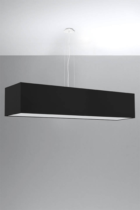 Ljuskrona SANTA 120 svart + 5x LED-lampa E27 3000K varm 7,5W 620lm