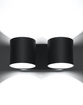 Vägglampa ORBIS 2 svart + 2x LED-lampa G9 4000K kall 4,5W 530lm
