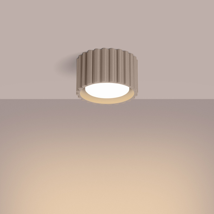 Taklampa AURA 1 taupe Gx53