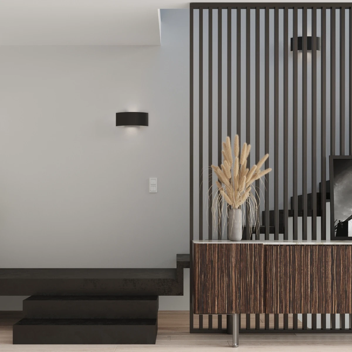 Vägglampa MAGNUS svart