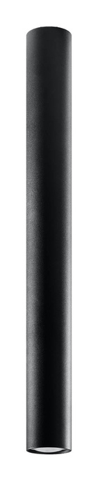 Plafond LAGOS 60 svart + 1x LED-lampa GU-10 3000K varm 7W 620lm