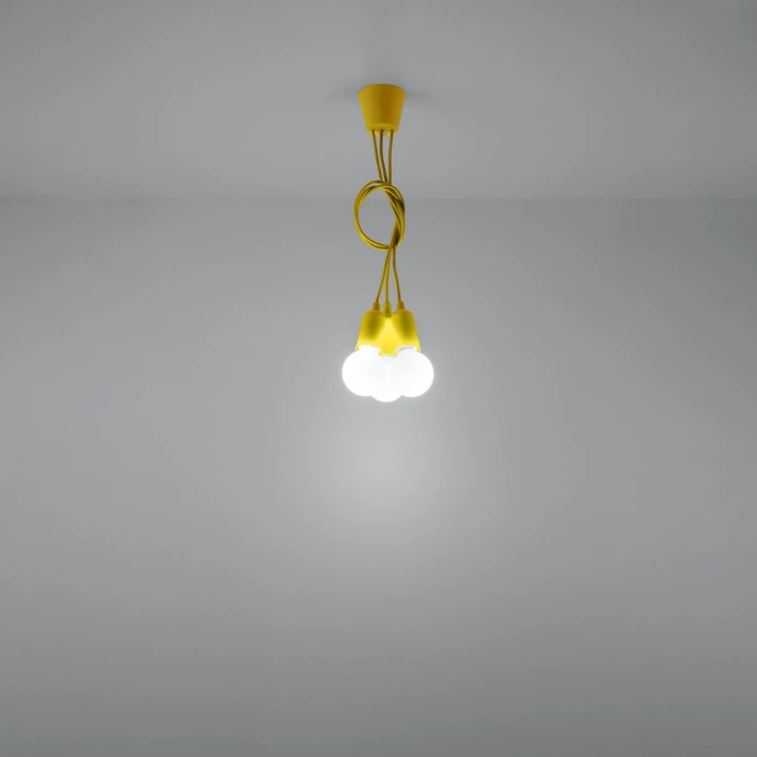 Pendel lampa DIEGO 3 gul