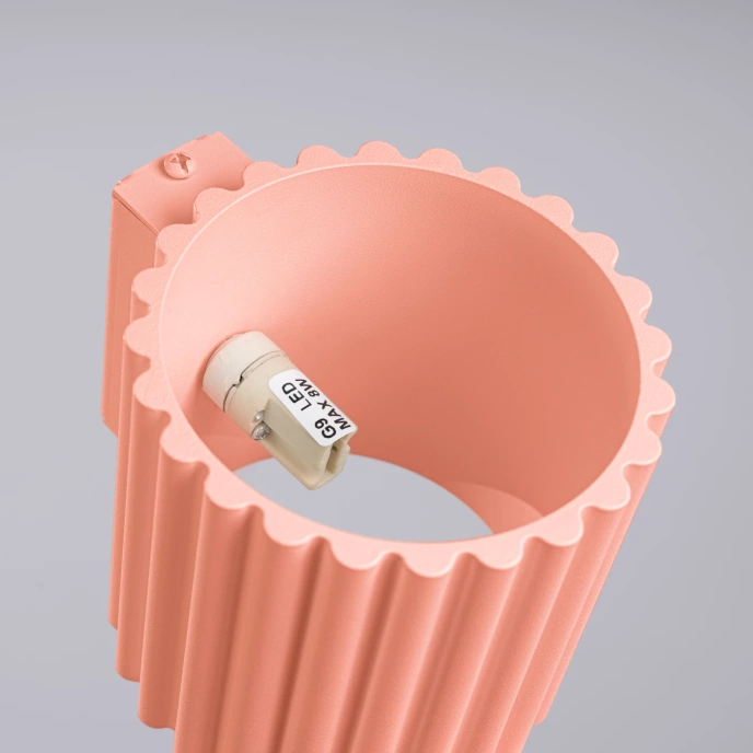 Vägglampa AURA persika G9