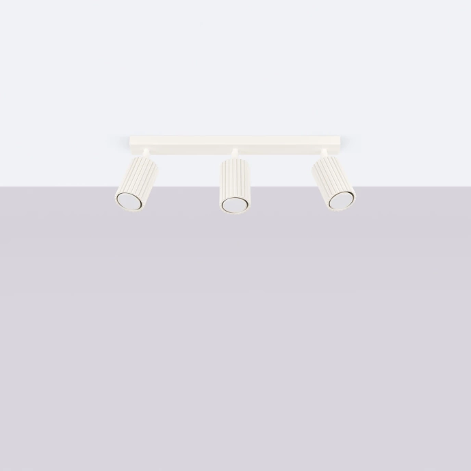 Taklampa KARBON 3L beige