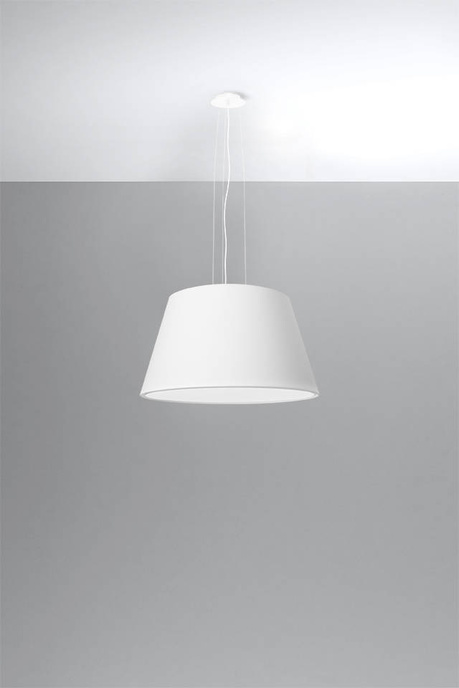 Ljuskrona CONO 45 vit + 3x LED-lampa E27 4000K Kall 7,5W 650lm