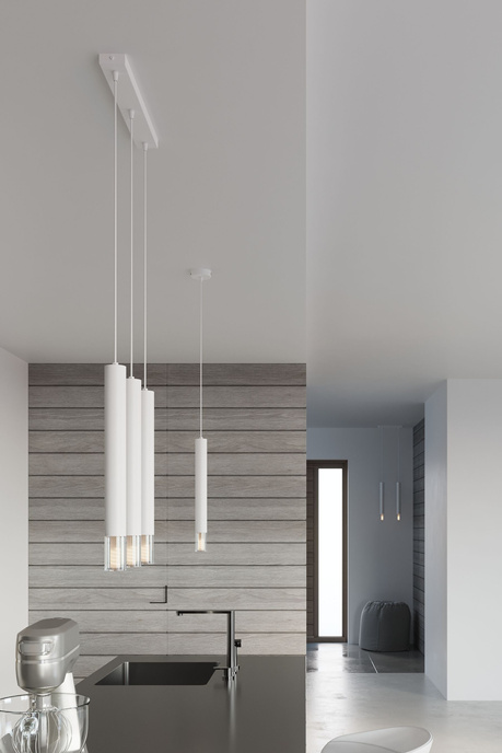 WEZYR 3 taklampor vit + 3x LED-lampa G9 4000K kall 4,5W 530lm